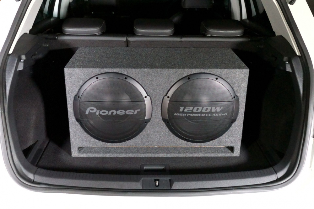 Pioneer TS-WX1220AH, aktiv portet 2x12 tommers basskasse 600W RMS