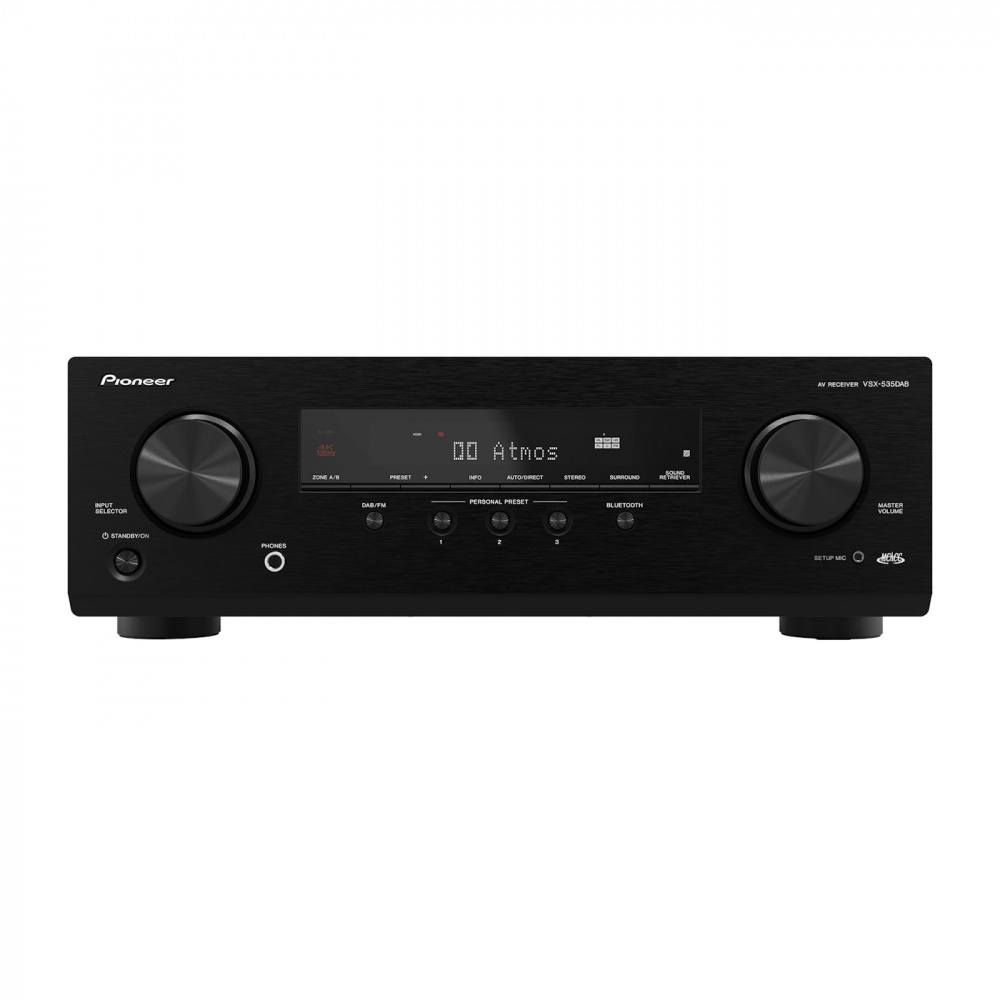 Pioneer VSX-535D hjemmekinoforsterker med DAB-radio, svart