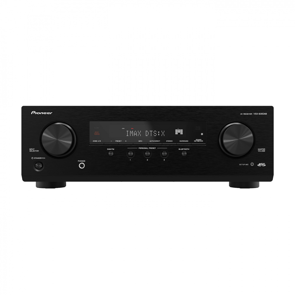Pioneer VSX-835DAB hjemmekinoforsterker med DAB-radio, svart