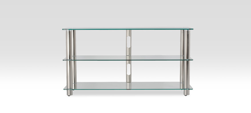 Norstone Epur 3, TV-møbel med klare glasshyller