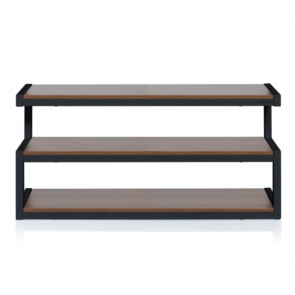 Norstone Esse, mediabänk svart/valnöt