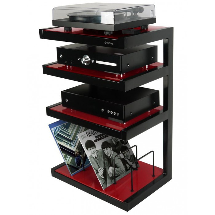 Norstone Esse Hifi Vinyl, rød stereobenk