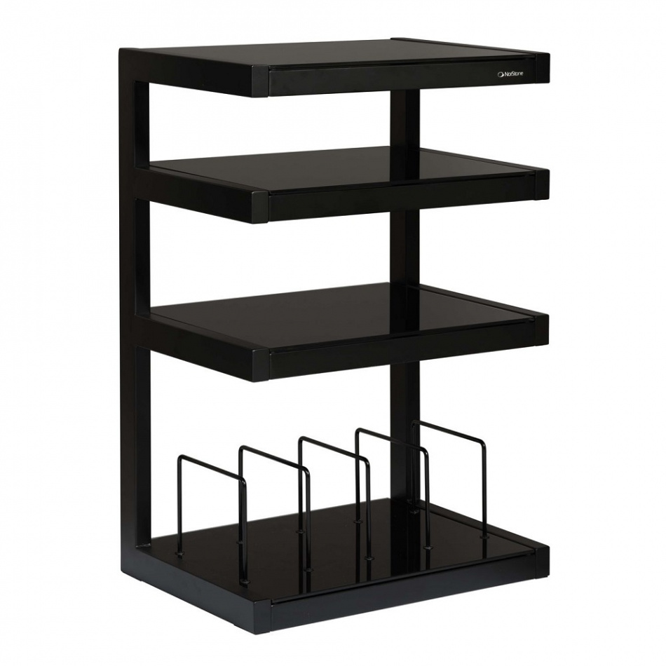 Norstone Esse Hifi Vinyl, matt svart stereobenk