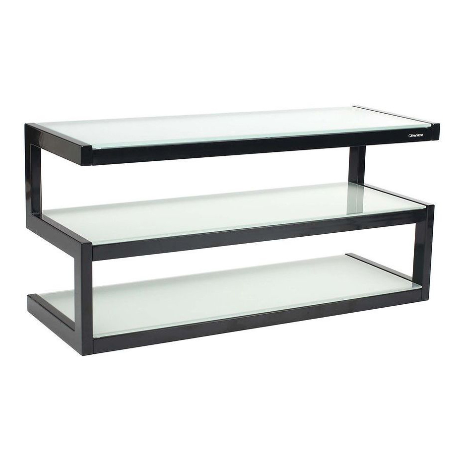 Norstone Esse AV Mediebenk, Satin Svart / Frostet