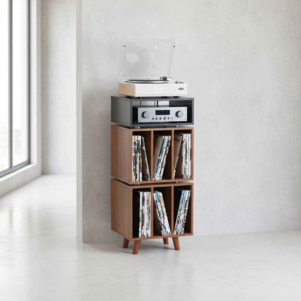 Norstone Stockholm 1100, svart/valnøtt