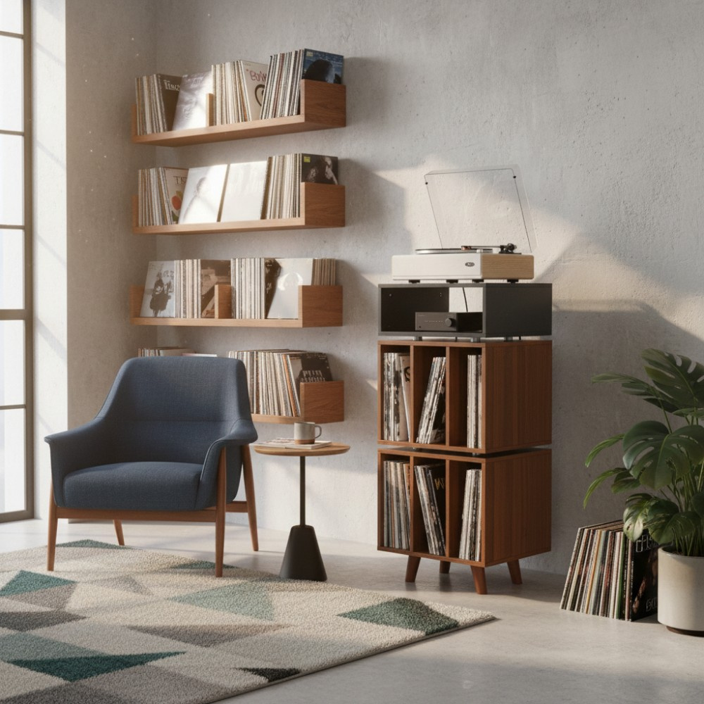 Norstone Stockholm 1100, svart/valnøtt