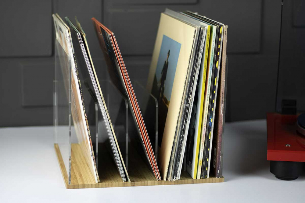 NorStone Vinyl LP Stativ, bambus