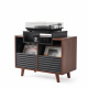 NorStone Oslo Vinyl 800 Mediabenk, svart/valnøtt NorStone Oslo Vinyl 800 Mediabenk, svart/valnøtt