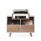 NorStone Oslo Vinyl 800 Mediabenk, hvit/eik NorStone Oslo Vinyl 800 Mediabenk, hvit/eik