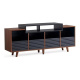 NorStone Oslo Vinyl 1600 mediebenk svart/valnøtt NorStone Oslo Vinyl 1600 mediebenk svart/valnøtt