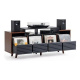 NorStone Oslo Vinyl 1600 mediebenk svart/valnøtt NorStone Oslo Vinyl 1600 mediebenk svart/valnøtt