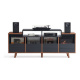 NorStone Oslo Vinyl 1600 mediebenk svart/valnøtt NorStone Oslo Vinyl 1600 mediebenk svart/valnøtt