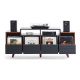 NorStone Oslo Vinyl 1600 mediebenk svart/valnøtt NorStone Oslo Vinyl 1600 mediebenk svart/valnøtt