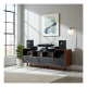 NorStone Oslo Vinyl 1600 mediebenk svart/valnøtt NorStone Oslo Vinyl 1600 mediebenk svart/valnøtt