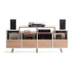 NorStone Oslo Vinyl 1600 mediabenk hvit/eik NorStone Oslo Vinyl 1600 mediabenk hvit/eik