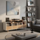 NorStone Oslo Vinyl 1600 mediabenk hvit/eik NorStone Oslo Vinyl 1600 mediabenk hvit/eik