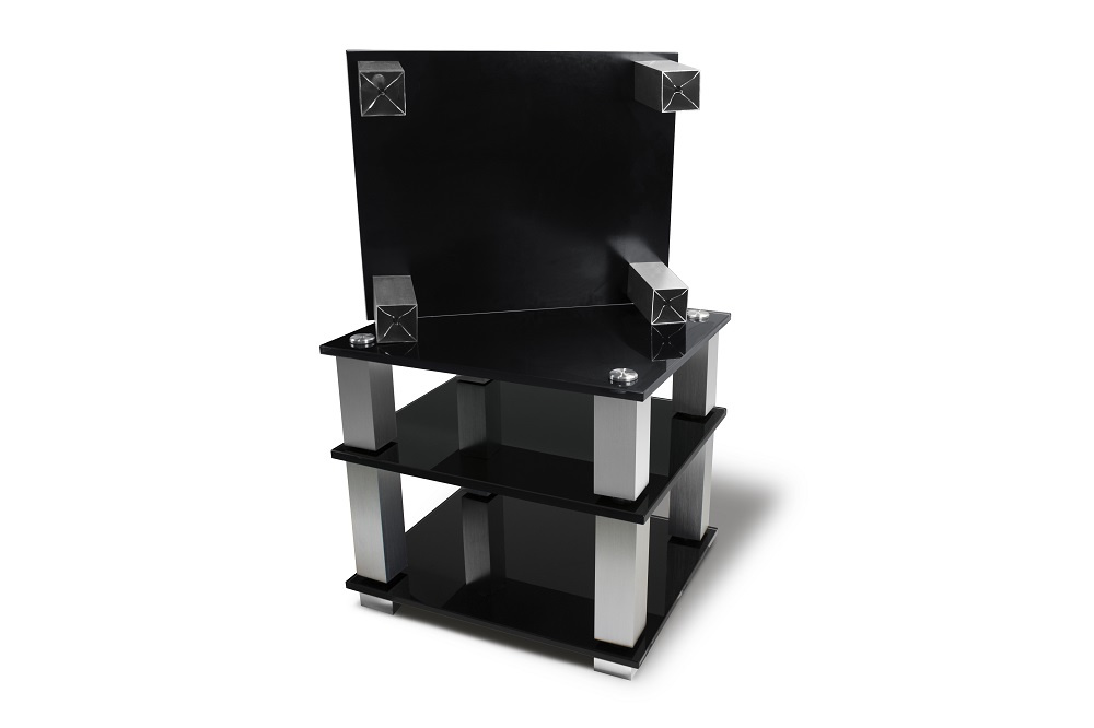 Norstone Square HiFi, rack med fire hyller