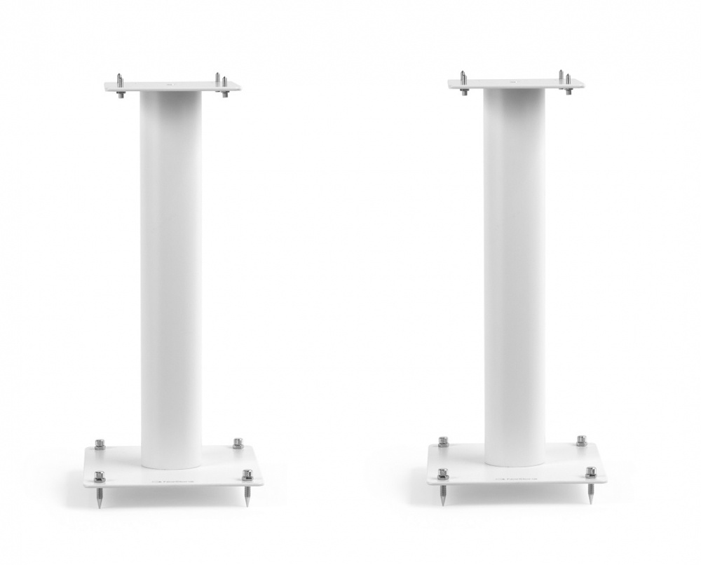Norstone Stylum 1, høyttalerstativ hvite 50 cm høye