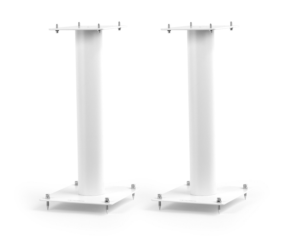 Norstone Stylum 1, høyttalerstativ hvite 50 cm høye