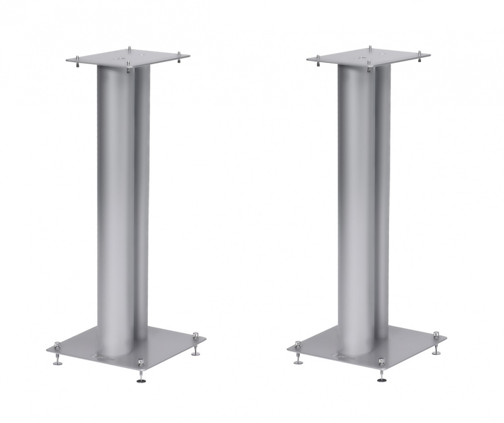 Norstone Stylum 2, høyttgalerstativ sølv 60 cm høye