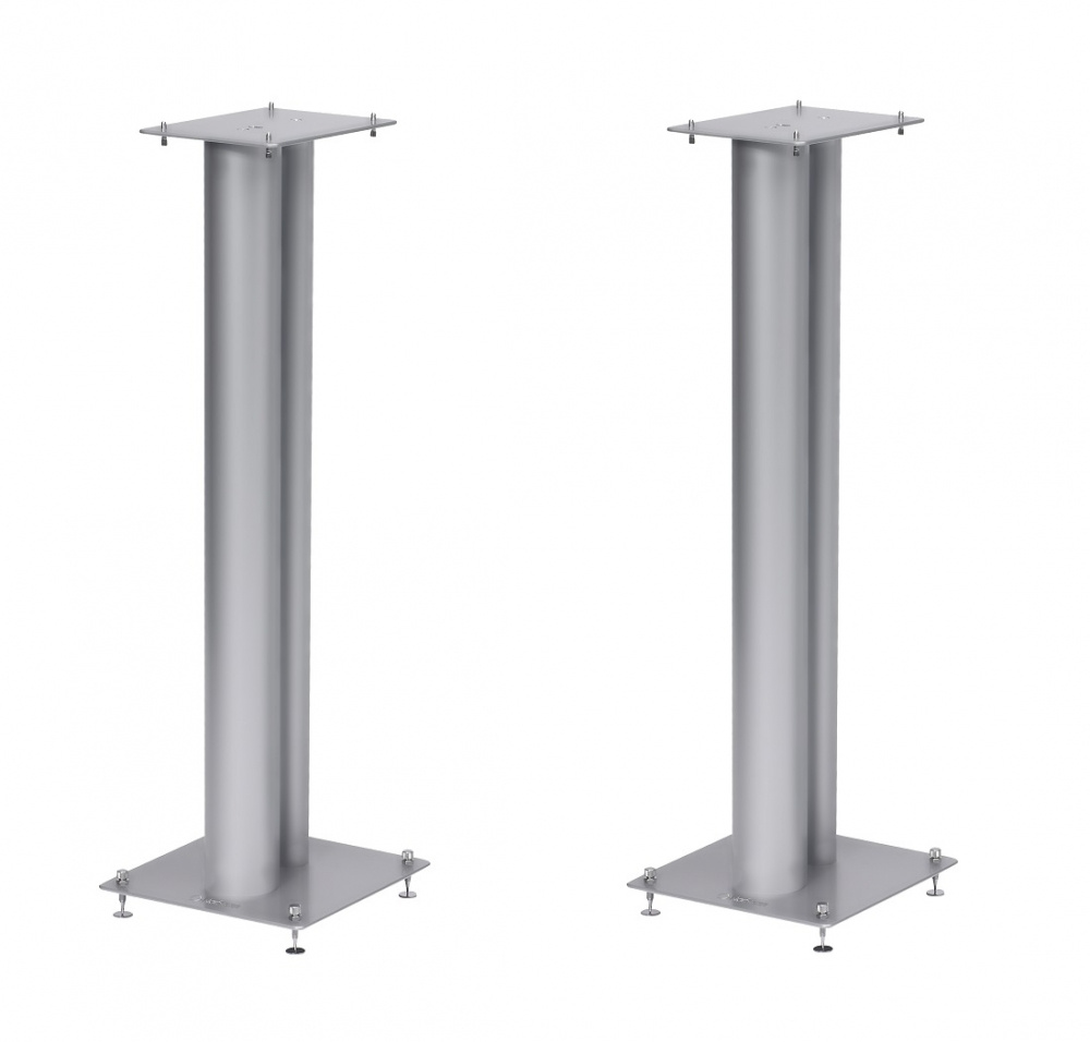 Norstone Stylum 3, høyttgalerstativ sølv 80 cm høye