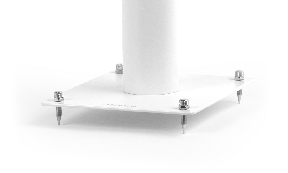 Norstone Stylum 3, høyttalerstativ hvite 80 cm høye