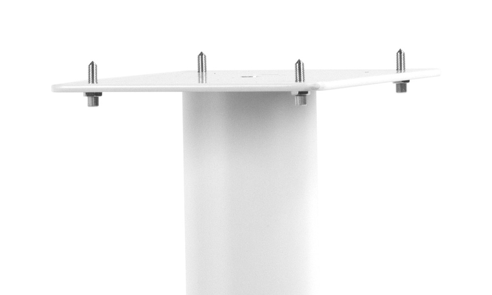 Norstone Stylum 3, høyttalerstativ hvite 80 cm høye