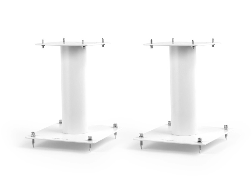Norstone Stylum S, høyttalerstativ mattvita 20 cm høye