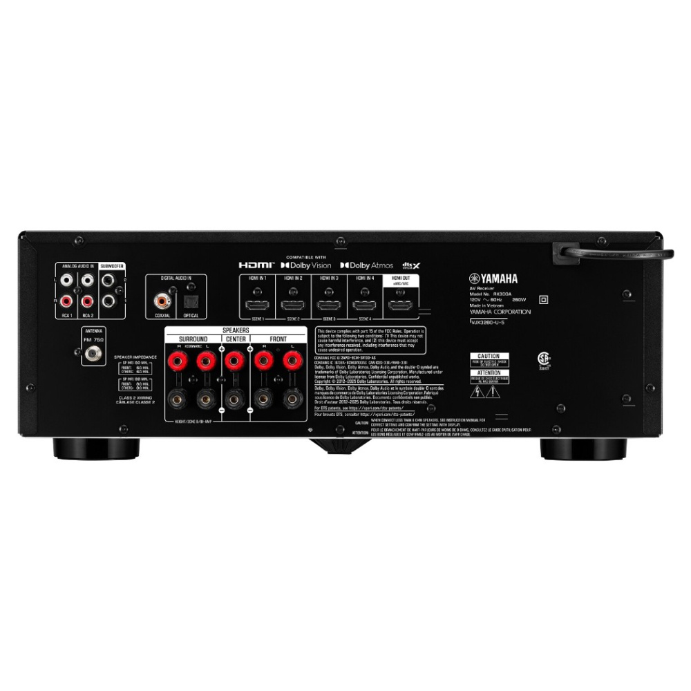 Yamaha RX300A hjemmekinoforsterker, svart