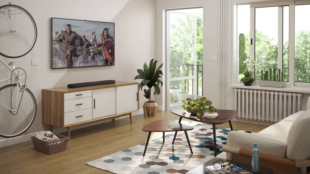 Yamaha SR-B20 svart lydplanke med HDMI ARC, svart