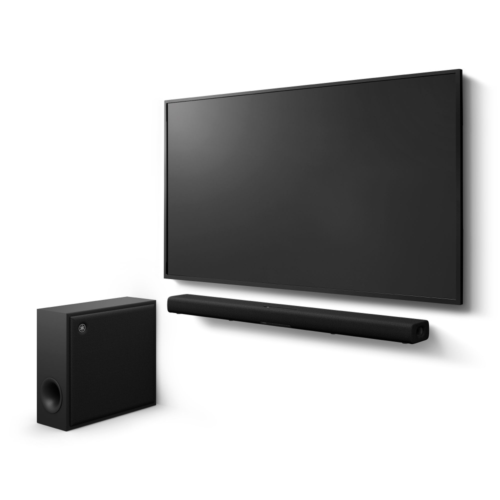 Yamaha True X Bar 50A soundbar med trådlös subwoofer & Dolby Atmos, svart