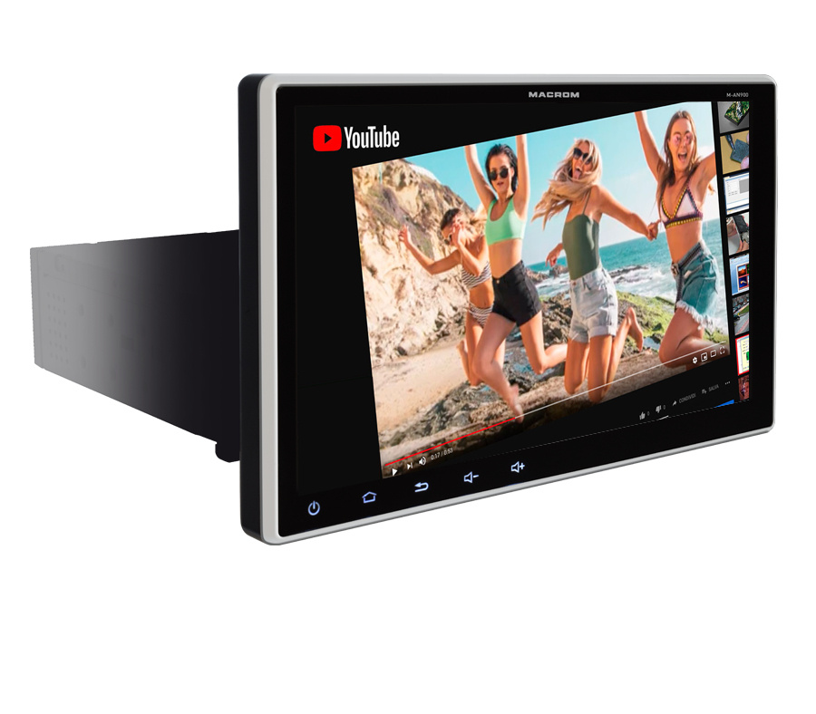 Macrom M-AN900 9-tommers bilstereo med Android 10 og Bluetooth