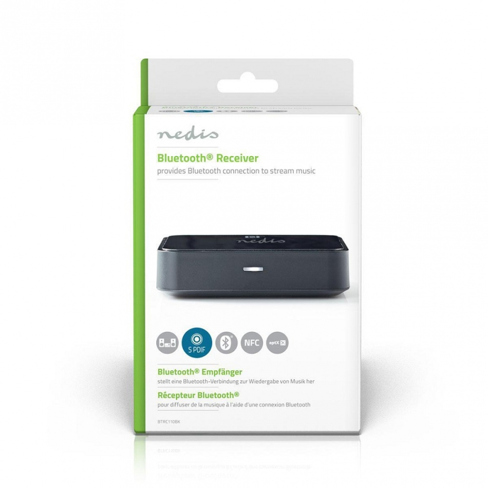 Nedis BT-RC110 Bluetooth-mottagare med optisk utgång