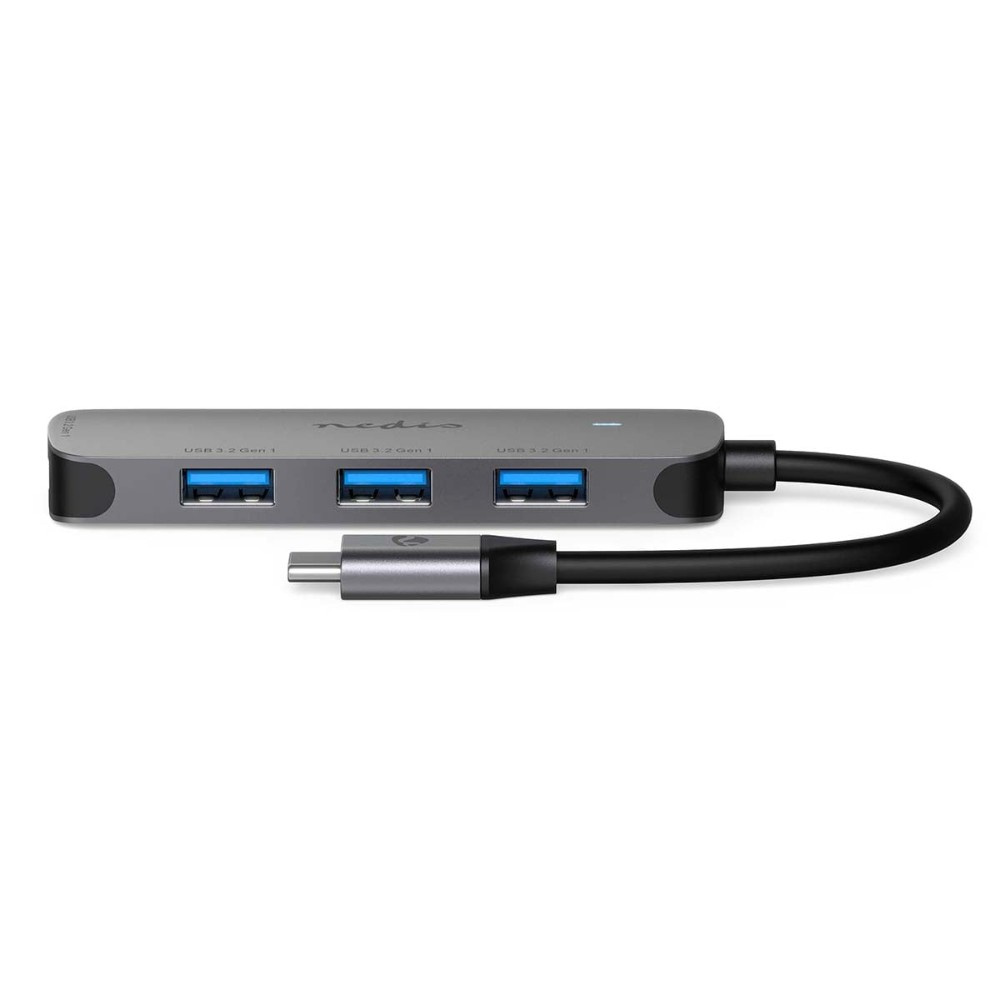 Nedis USB-C-hub, 4 USB-A-porter, 5 Gbit/s