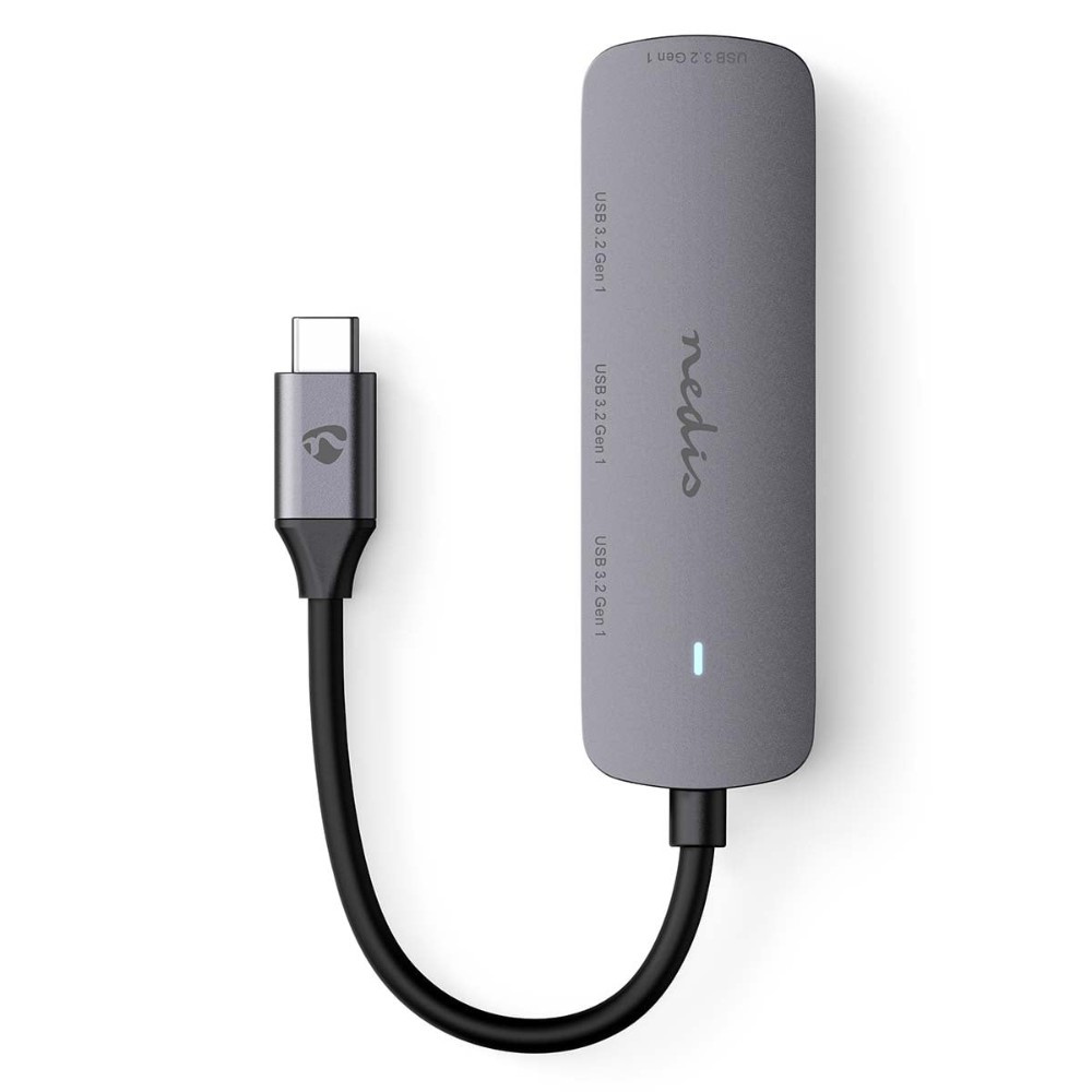 Nedis USB-C-hub, 4 USB-A-porter, 5 Gbit/s