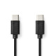 NEDIS CCGL60700 USB-C 2.0-kabel, svart, 1 meter NEDIS CCGL60700 USB-C 2.0-kabel, svart, 1 meter