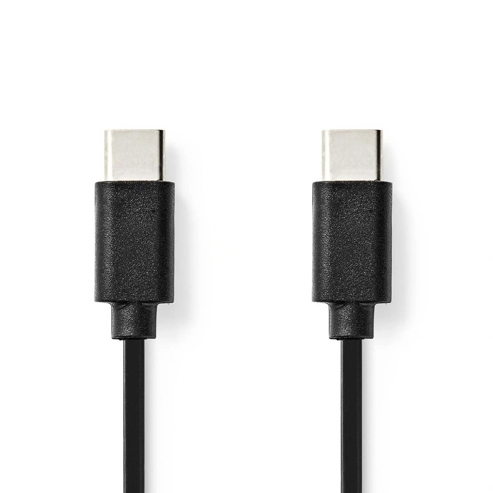 NEDIS CCGL60700 USB-C 2.0-kabel, svart, 2 meter