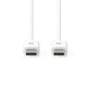 NEDIS 176CCGL60700WT10 USB-C-kabel, hvit, 1 meter NEDIS 176CCGL60700WT10 USB-C-kabel, hvit, 1 meter