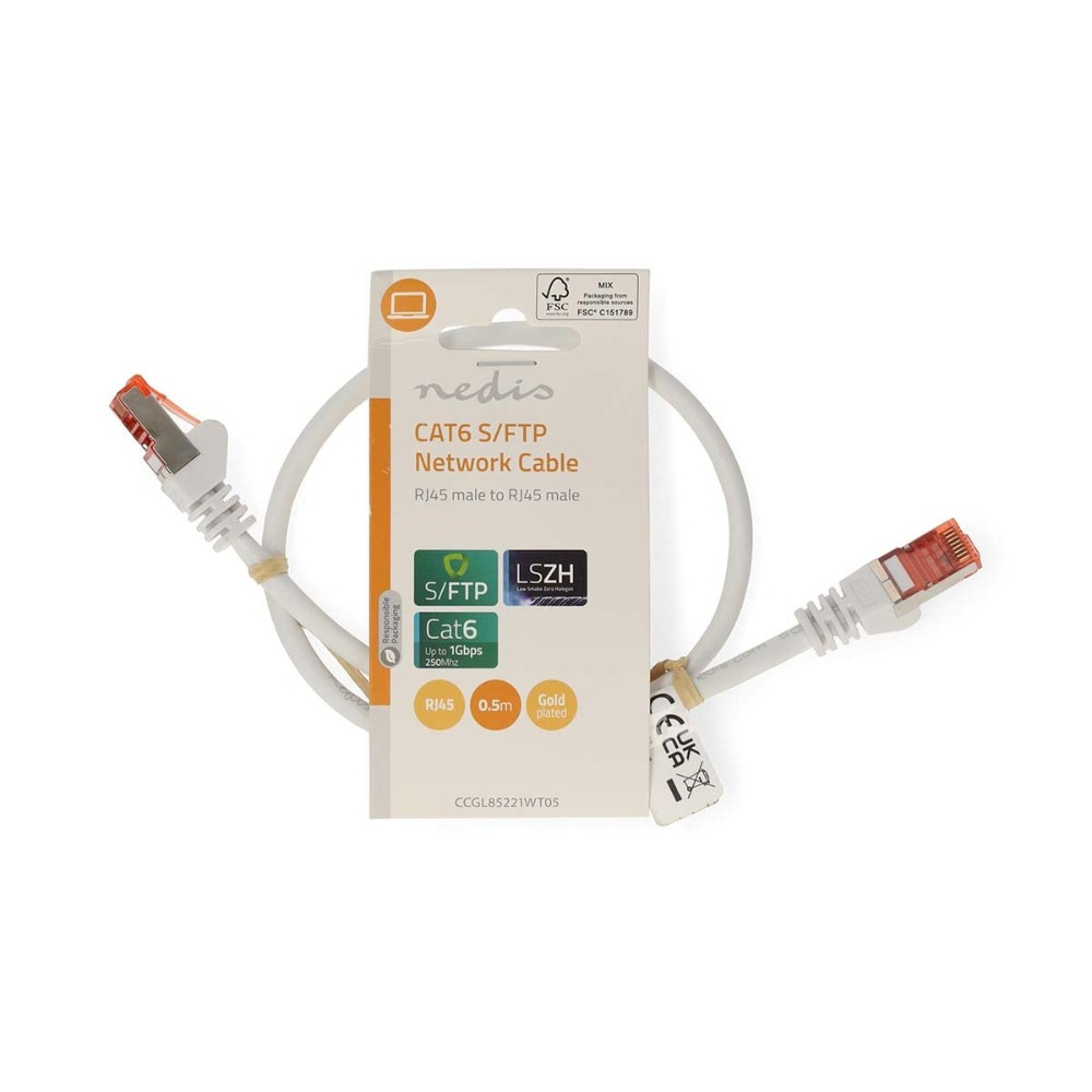 Nedis CAT6 S/FTP-nettverkskabel, 0,5 meter