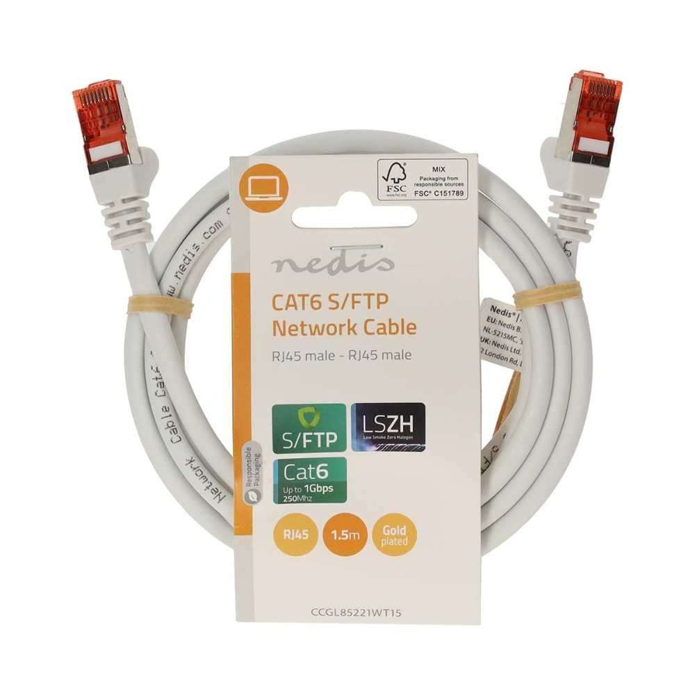 Nedis CAT6 S/FTP-nettverkskabel, 1,5 meter