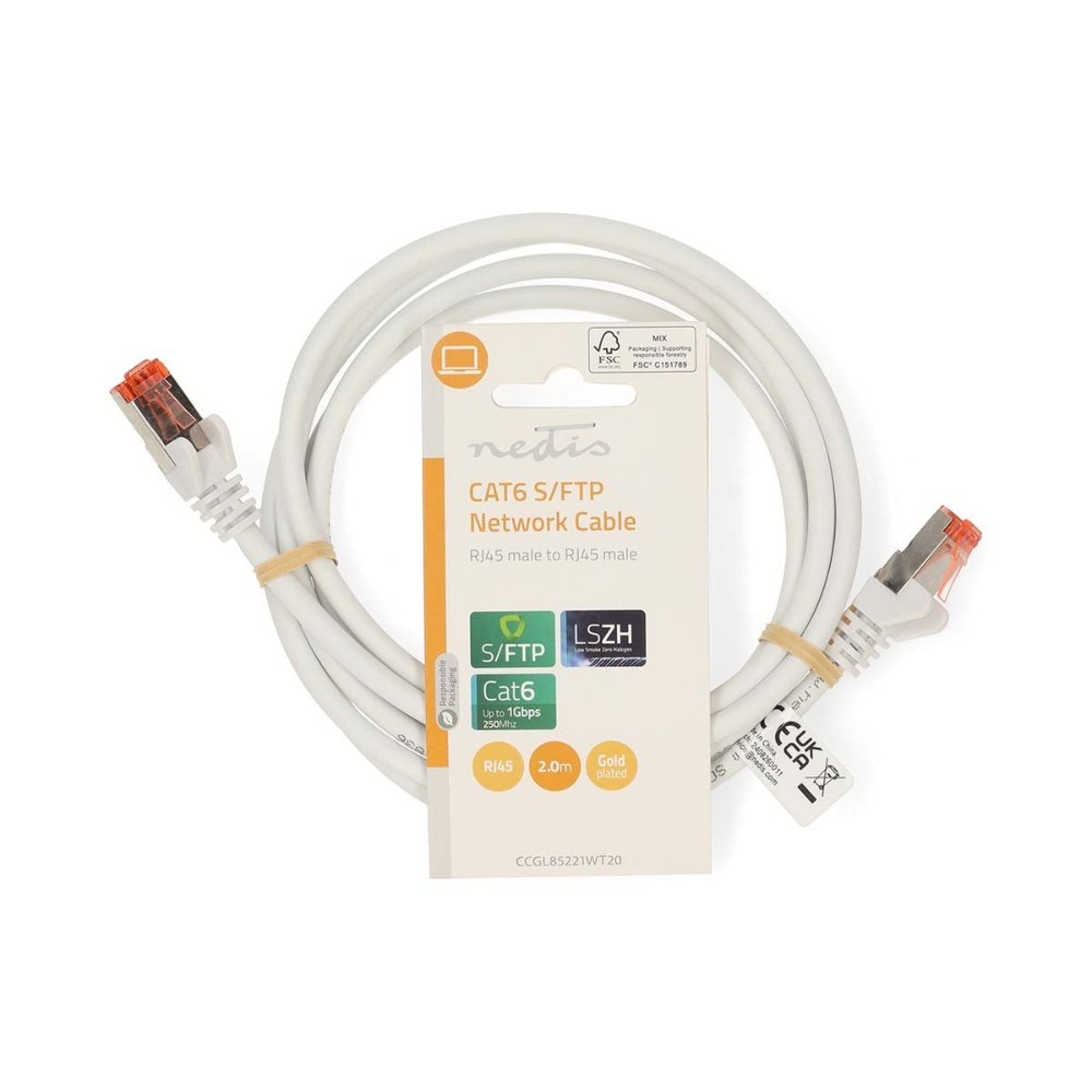 Nedis CAT6 S/FTP-nettverkskabel, 2 meter