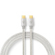 Nedis USB-C-kabel, 100 W, 480 Mbit/s Nedis USB-C-kabel, 100 W, 480 Mbit/s
