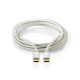 Nedis USB-C-kabel, 100 W, 480 Mbit/s Nedis USB-C-kabel, 100 W, 480 Mbit/s