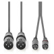 Nedis XLR-kabel, XLR hann - RCA hann 1,5 m Nedis XLR-kabel, XLR hann - RCA hann 1,5 m