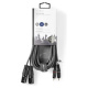 Nedis XLR-kabel, XLR hann - RCA hann 3 m Nedis XLR-kabel, XLR hann - RCA hann 3 m