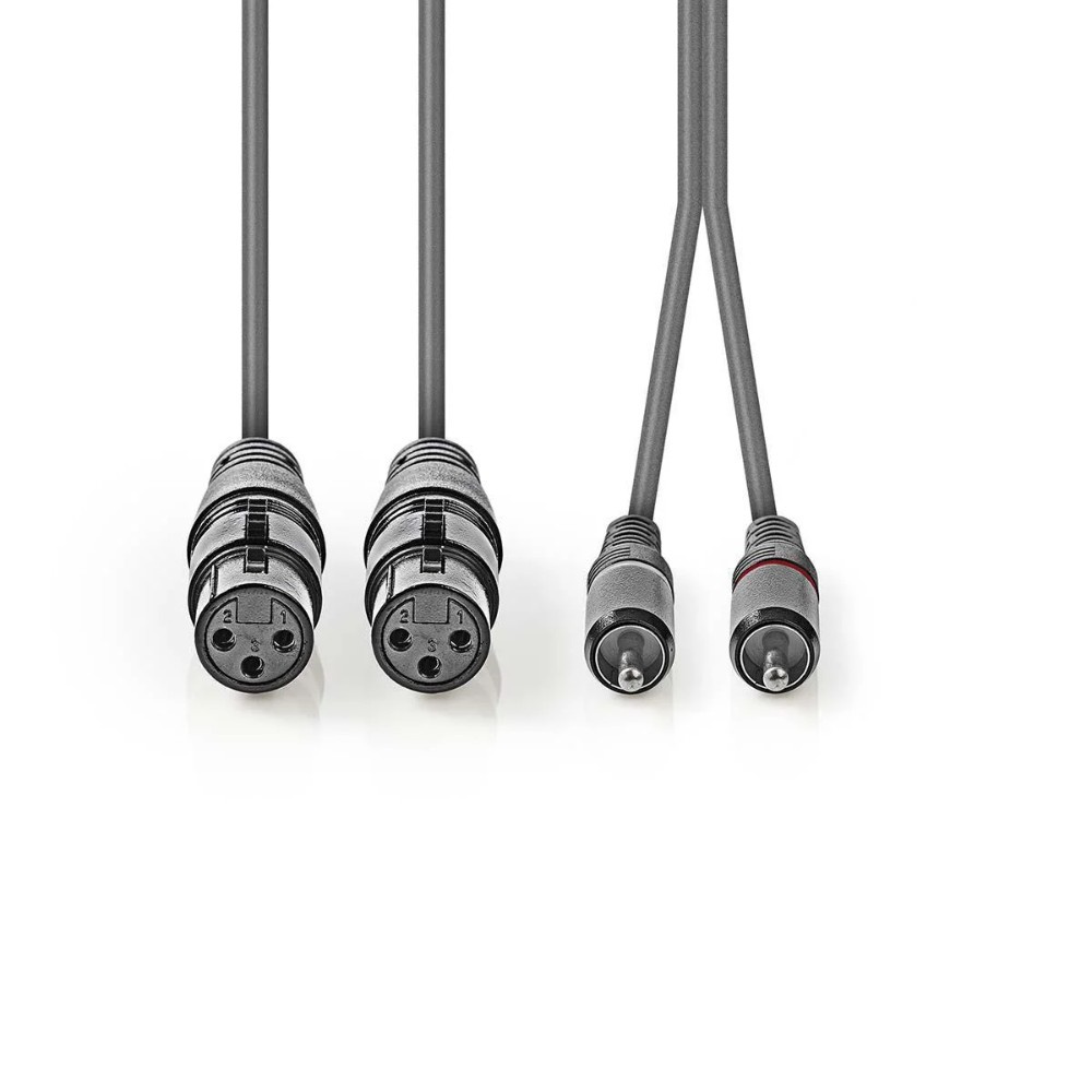 Nedis XLR-kabel, XLR-hun - RCA-hann 1.5 m