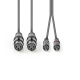 Nedis XLR-kabel, XLR-hun - RCA-hann 1.5 m Nedis XLR-kabel, XLR-hun - RCA-hann 1.5 m
