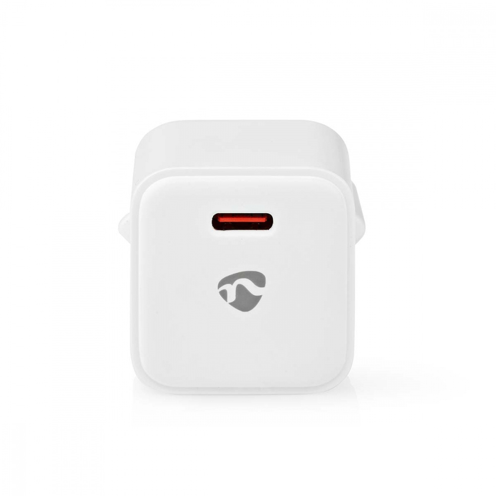 Nedis väggladdare USB-C PD 20w, vit