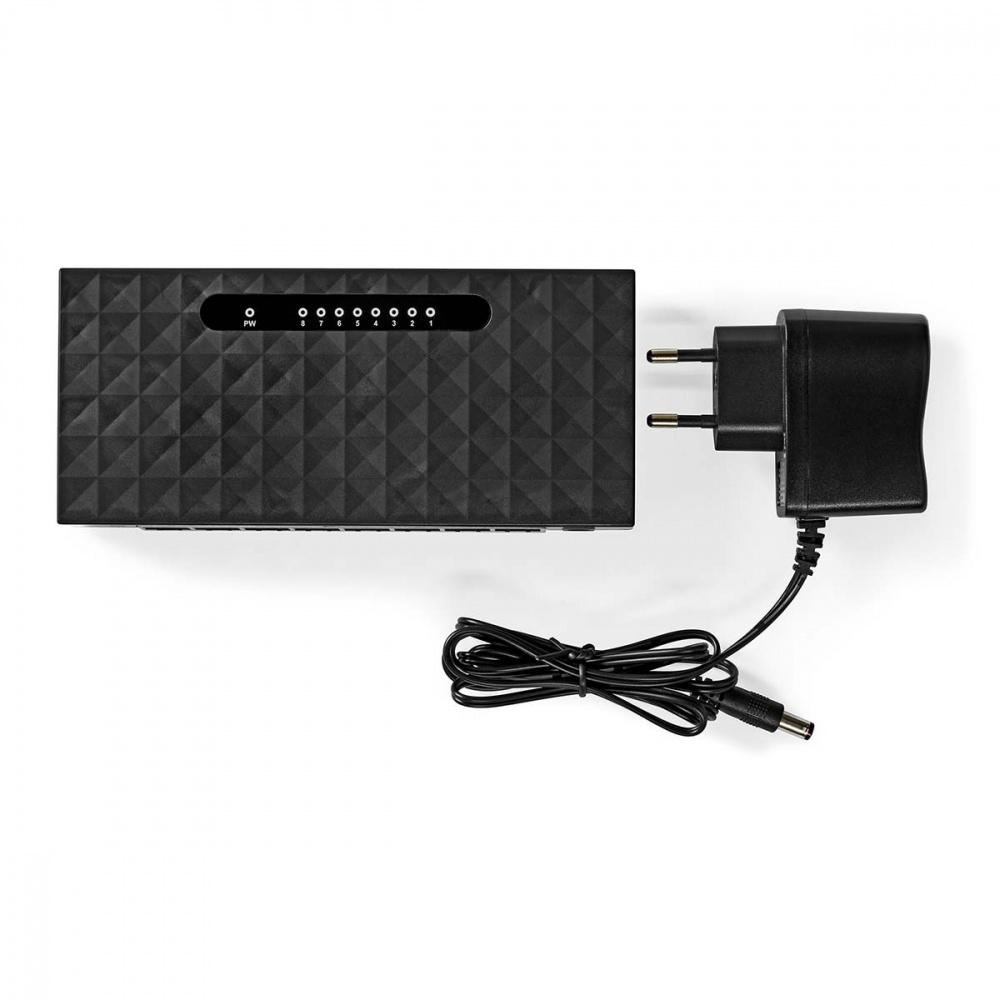 Nedis Nettverkssvitsj med 8 porter