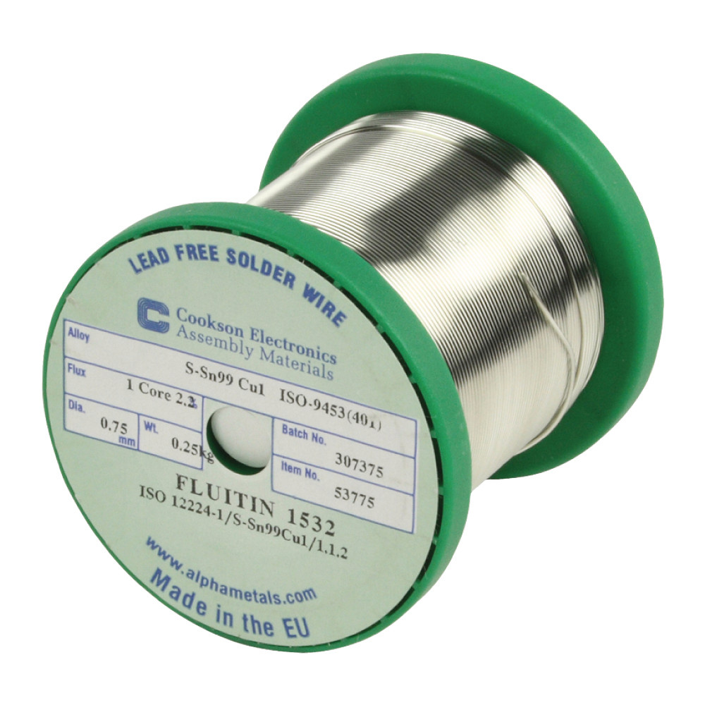 Alpha Blyfritt Loddetinn, 0.75mm 250g